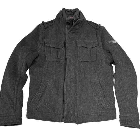Abercrombie & Fitch Felt Field Jacket - Picture 2 of 16
